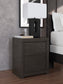Fraluna  Panel Storage Bed With Mirrored Dresser, Chest And Nightstand