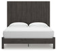 Fraluna  Panel Bed With Mirrored Dresser And Nightstand