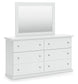 Bostwick Shoals  Panel Bed With Mirrored Dresser
