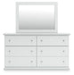Bostwick Shoals  Panel Bed, Dresser, Mirror, Chest And Nightstand