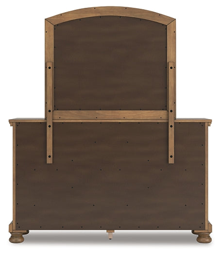 Feddinger California  Panel Bed With Mirrored Dresser And Nightstand