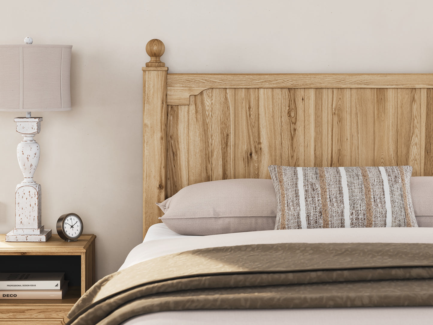 Aleaport  Panel Bed With Mirrored Dresser