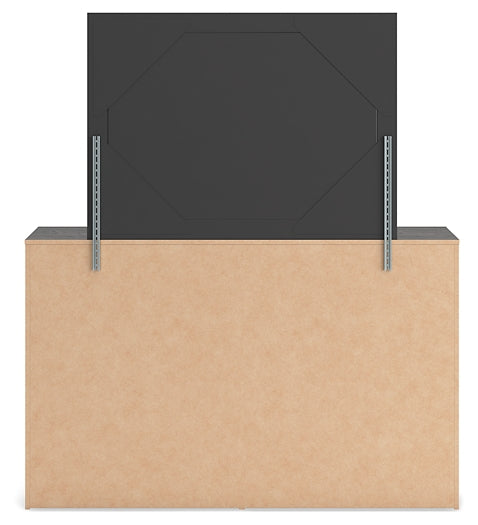 Hollivern  Panel Storage Bed, Dresser, Mirror And Nightstand