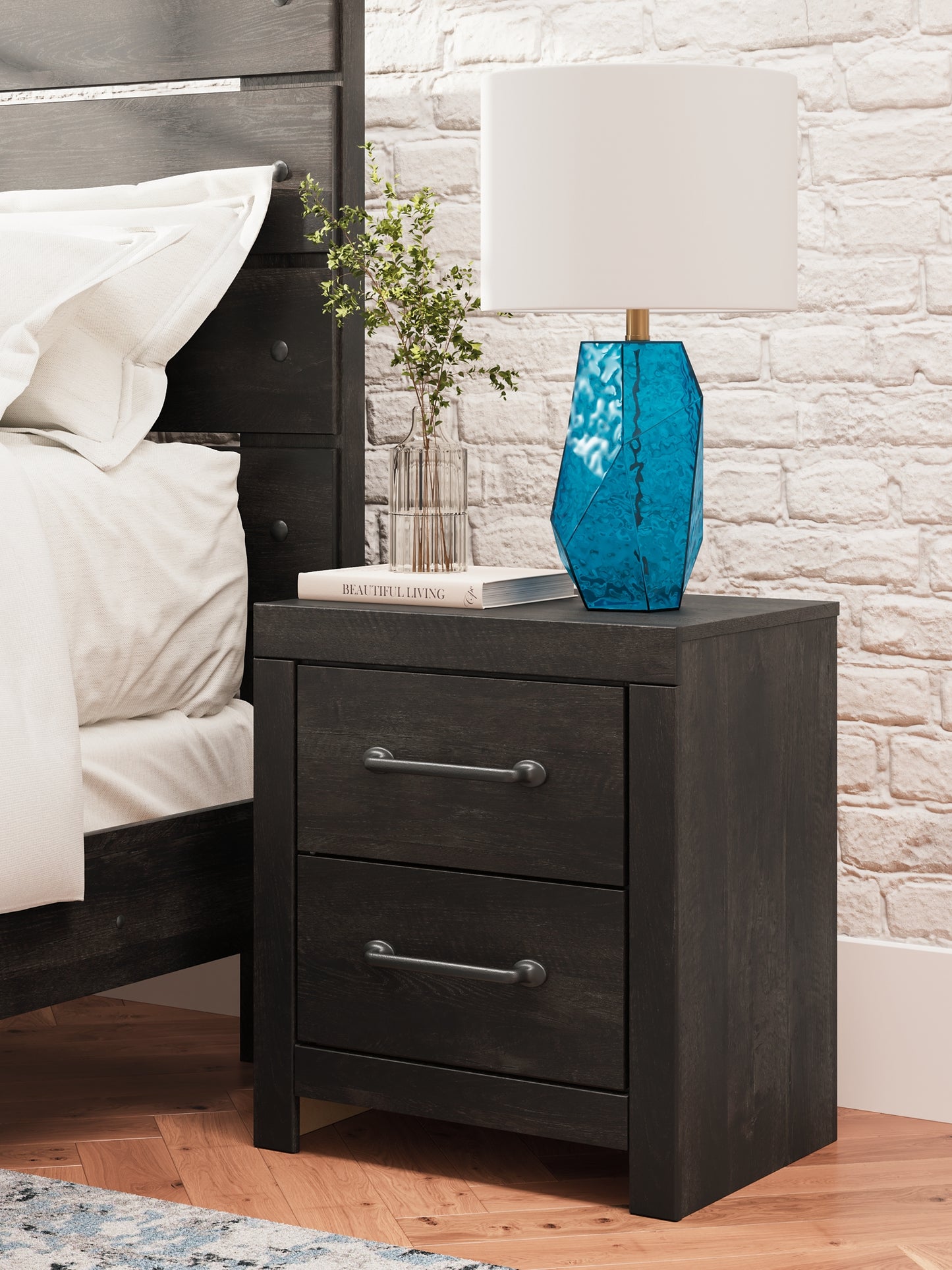 Hollivern  Panel Storage Bed, Dresser, Mirror And Nightstand