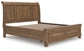 Feddinger California  Storage Sleigh Bed With Mirrored Dresser