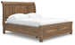 Feddinger California  Storage Sleigh Bed With Mirrored Dresser