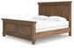 Feddinger  Panel Bed With Mirrored Dresser