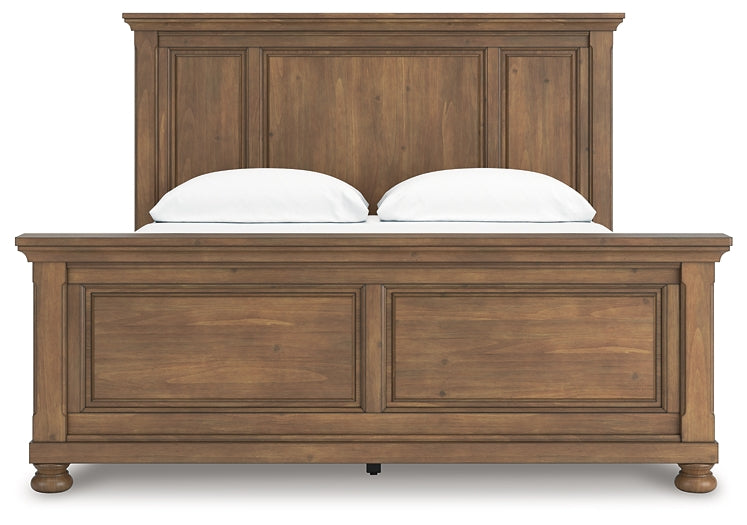 Feddinger California  Panel Bed With Mirrored Dresser