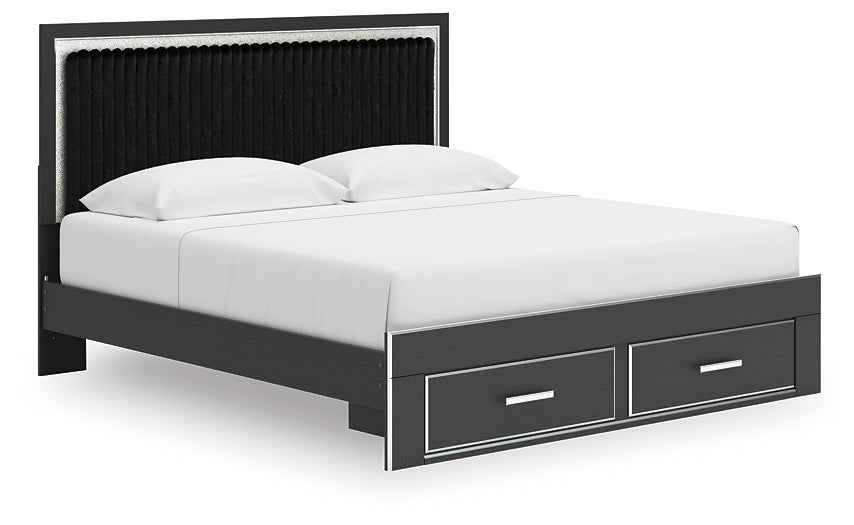 Zuraleus  Upholstered Panel Storage Bed