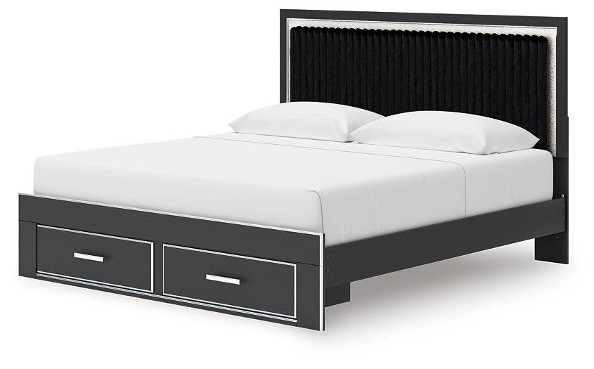 Zuraleus  Upholstered Panel Storage Bed