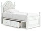 Kozlani  Upholstered Panel Storage Bed