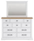Ashbryn  Panel Storage Bed With Mirrored Dresser