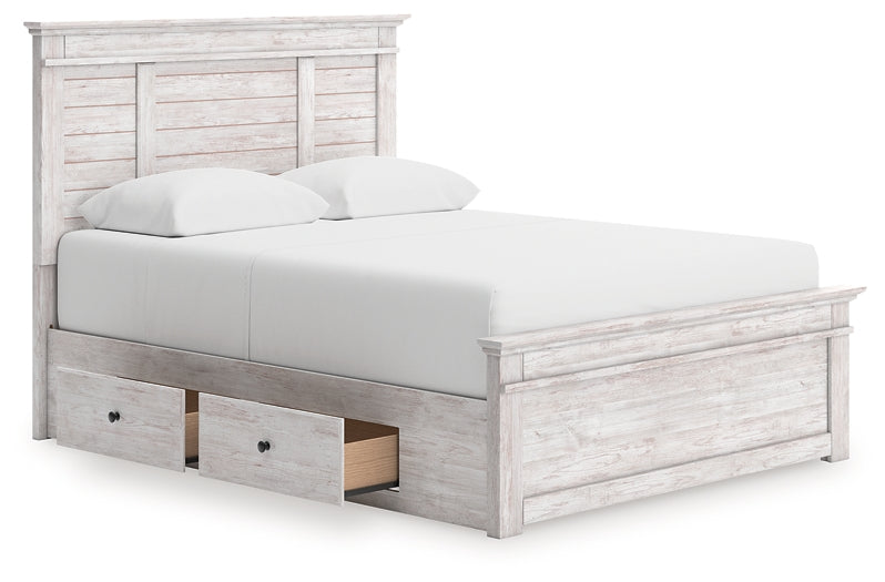 Makidern  Panel Storage Bed