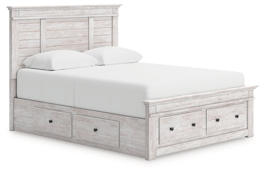 Makidern  Panel Storage Bed