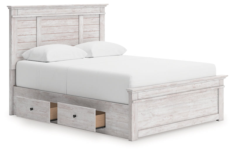 Makidern  Panel Storage Bed