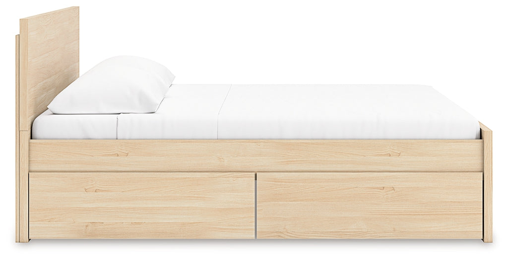 Onita  Panel Platform Bed With 2 Side Storage