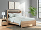 Kinlanni  Upholstered Platform Bed, Dresser And Mirror