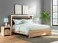 Kinlanni  Upholstered Panel Bed, Dresser And Mirror