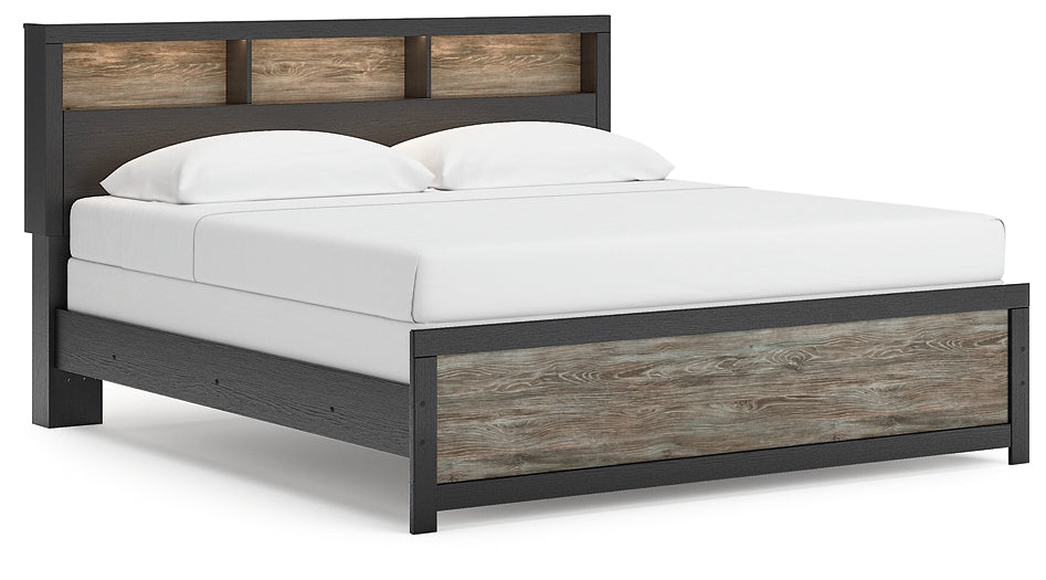 Broachmyn  Bookcase Panel Bed