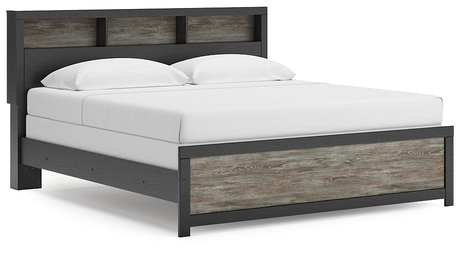 Broachmyn  Bookcase Panel Bed