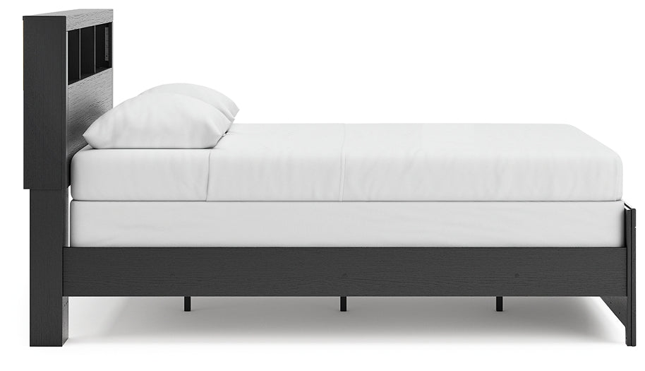 Broachmyn  Bookcase Panel Bed