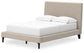 Cielden  Upholstered Bed With Roll Slats, Dresser, Mirror, Chest And Nightstand
