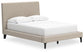 Cielden  Upholstered Bed With Roll Slats, Dresser, Mirror And Nightstand