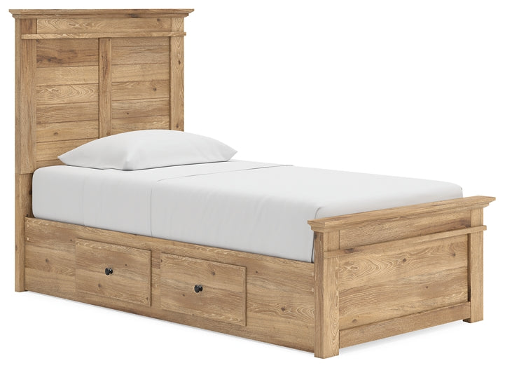 Makidern  Panel Storage Bed