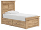 Makidern  Panel Storage Bed