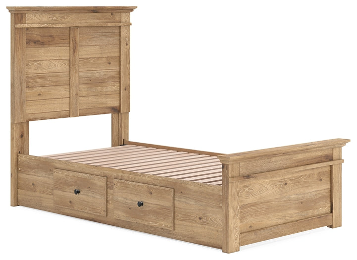 Makidern  Panel Storage Bed