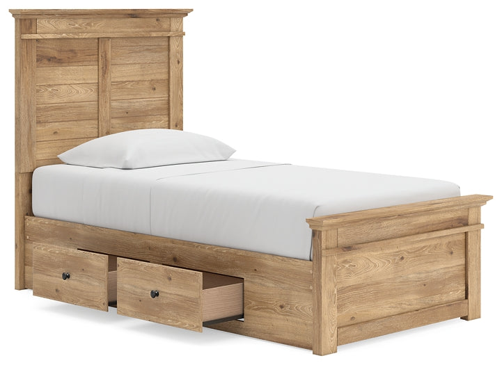 Makidern  Panel Storage Bed