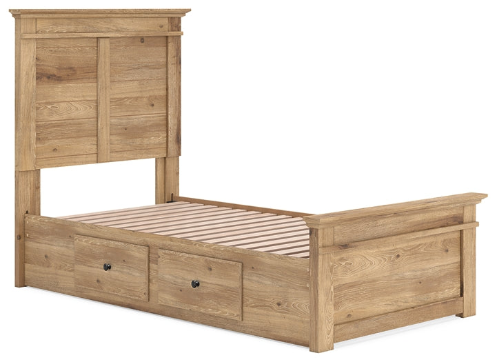 Makidern  Panel Storage Bed