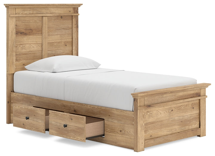 Makidern  Panel Storage Bed