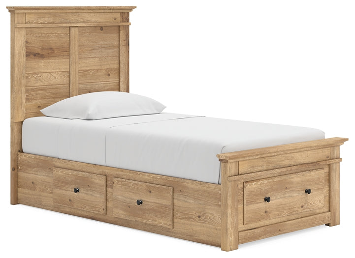 Makidern  Panel Storage Bed