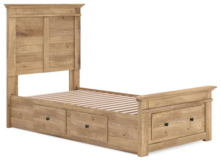 Makidern  Panel Storage Bed