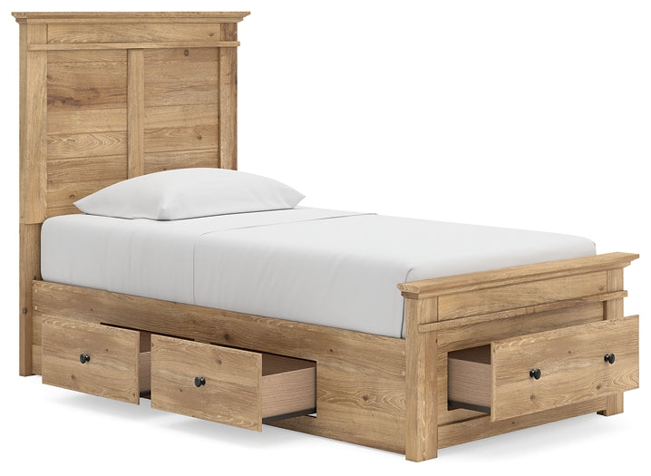 Makidern  Panel Storage Bed