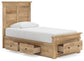 Makidern  Panel Storage Bed