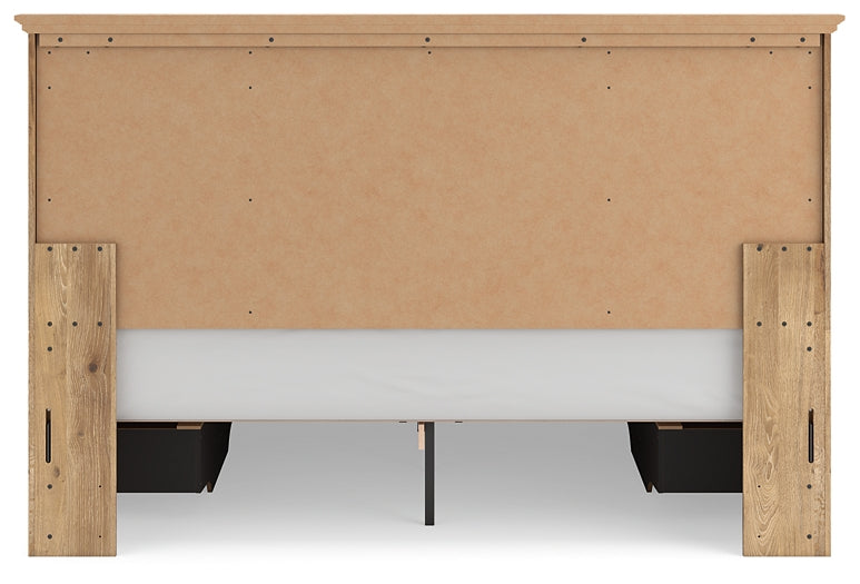 Makidern  Panel Storage Bed