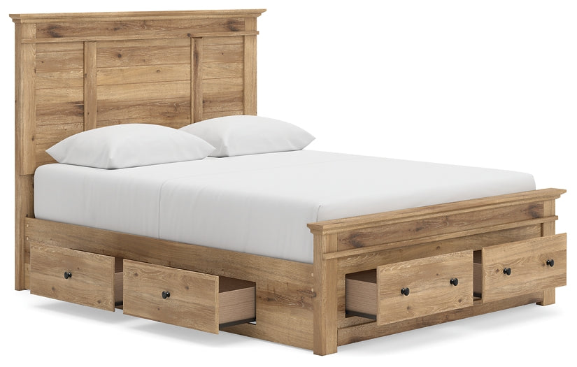 Makidern  Panel Storage Bed