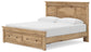 Makidern  Panel Storage Bed