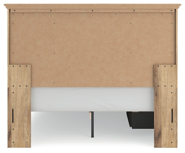 Makidern  Panel Storage Bed