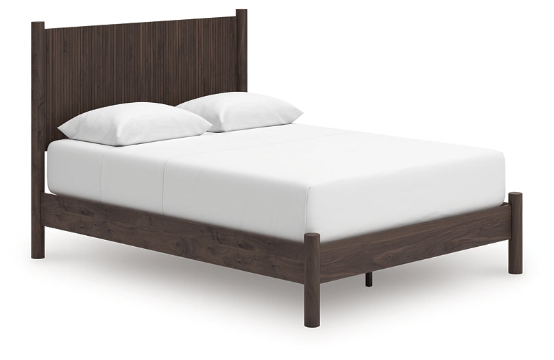 Pamytta  Panel Platform Bed, Dresser, Mirror, Chest And Nightstand
