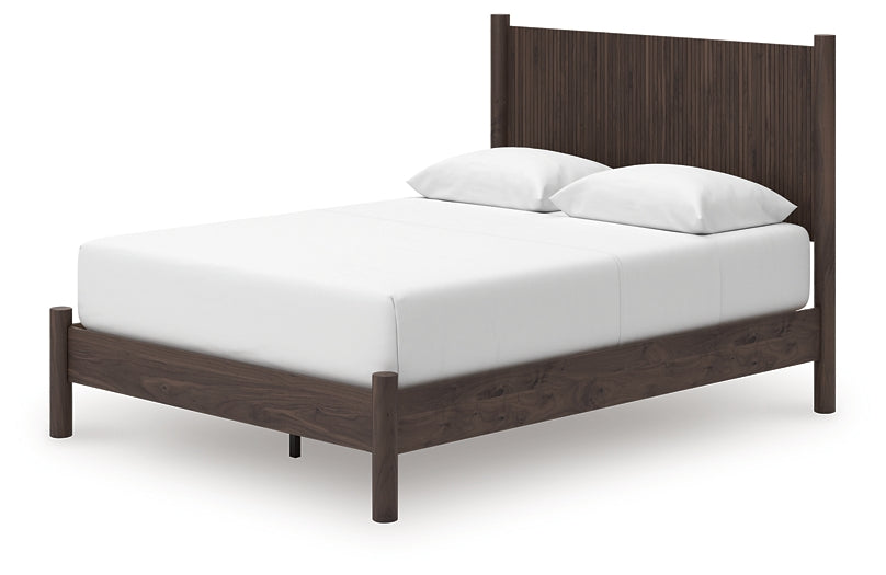 Pamytta  Panel Platform Bed, Dresser, Mirror, Chest And Nightstand