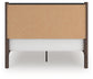 Pamytta  Upholstered Panel Bed, Dresser, Mirror And Nightstand