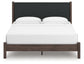 Pamytta  Upholstered Panel Platform Bed, Dresser, Mirror, Chest And Nightstand