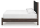 Pamytta  Upholstered Panel Platform Bed, Dresser And Mirror