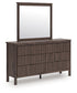 Pamytta  Panel Bed, Dresser, Mirror, Chest And Nightstand