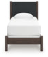 Pamytta  Upholstered Panel Bed, Dresser, Mirror And Nightstand