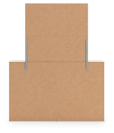 Zuraleus  Upholstered Panel Bed, Dresser And Mirror