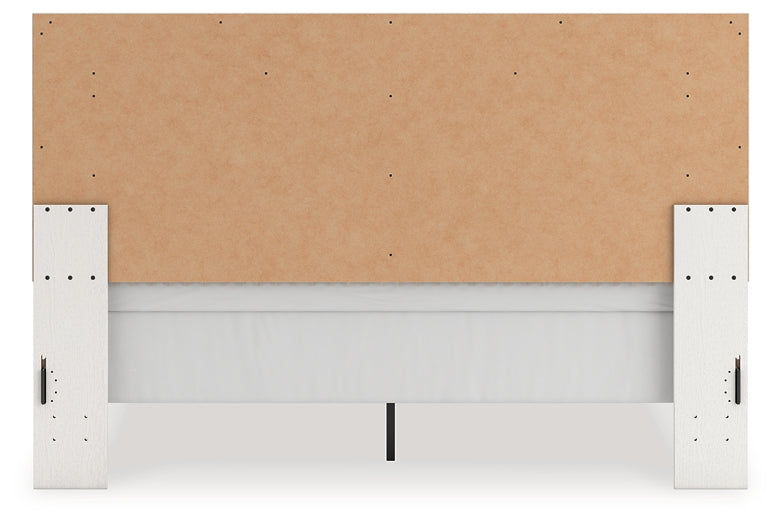 Zuraleus  Upholstered Panel Bed, Dresser And Mirror